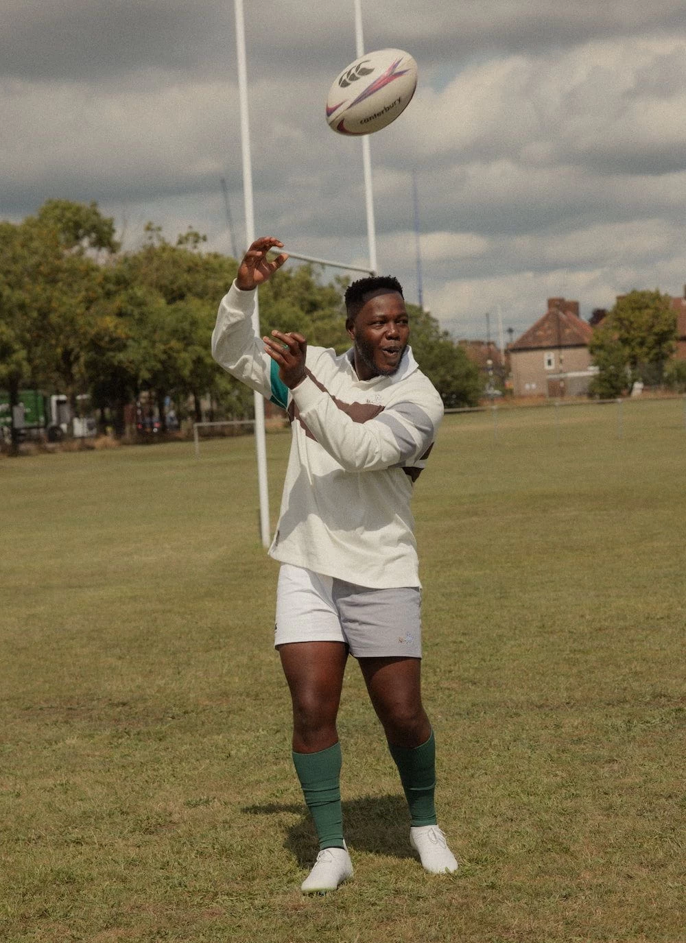 Rugby Shorts | Canterbury And Percival | White With Grey 5 Rugby Shorts | Canterbury And Percival | White With Grey - Image 3