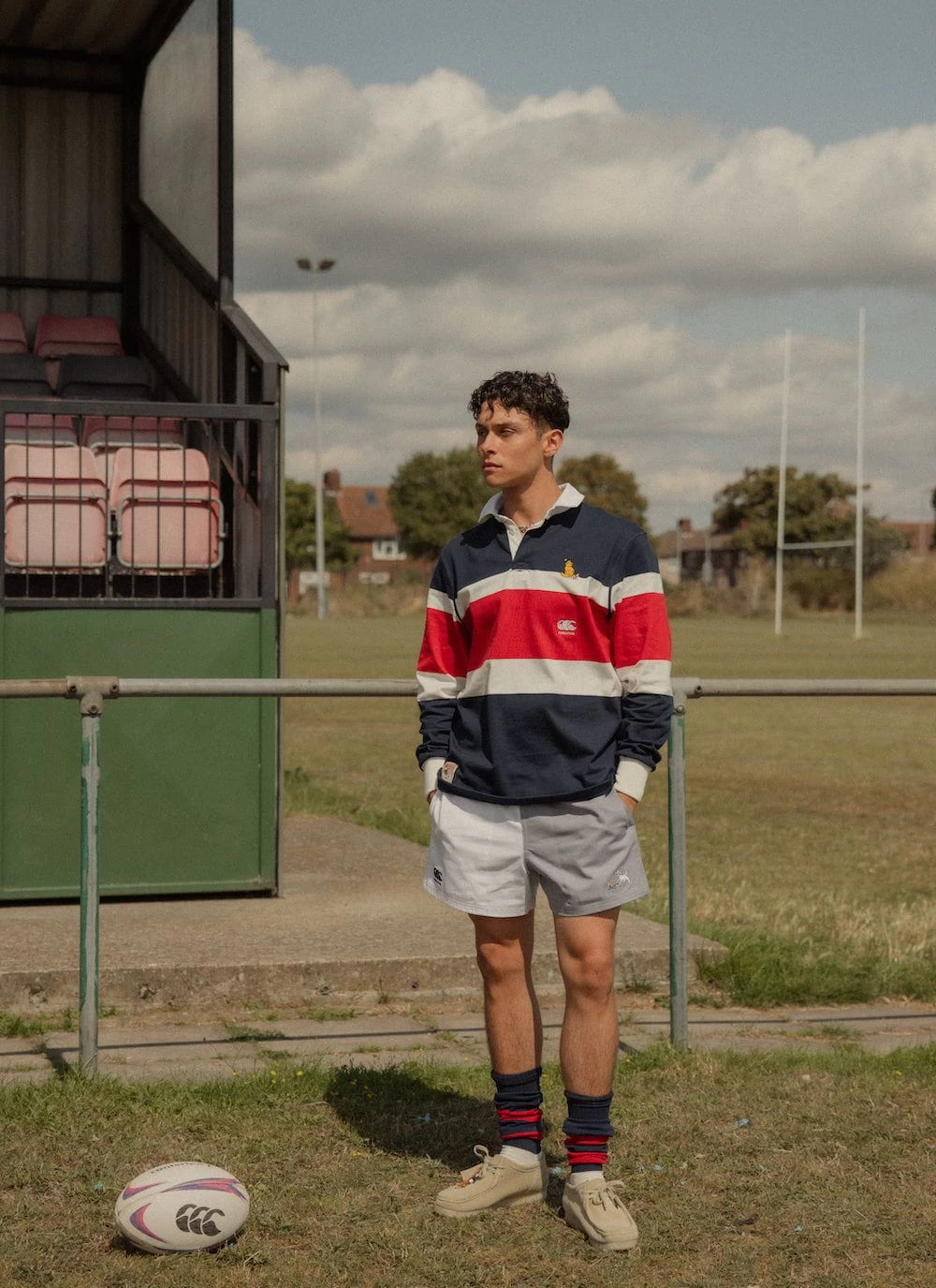 Rugby Shorts | Canterbury And Percival | White With Grey 4 Rugby Shorts | Canterbury And Percival | White With Grey - Image 2