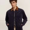 Contrast Collar Auxiliary Overshirt | Corduroy | Navy 1 Contrast Collar Auxiliary Overshirt | Corduroy | Navy -Urban Wear Shop FIRSTIMAGE c2a13d1c 7cf7 4c10 86cc 14a21f1ef1e4