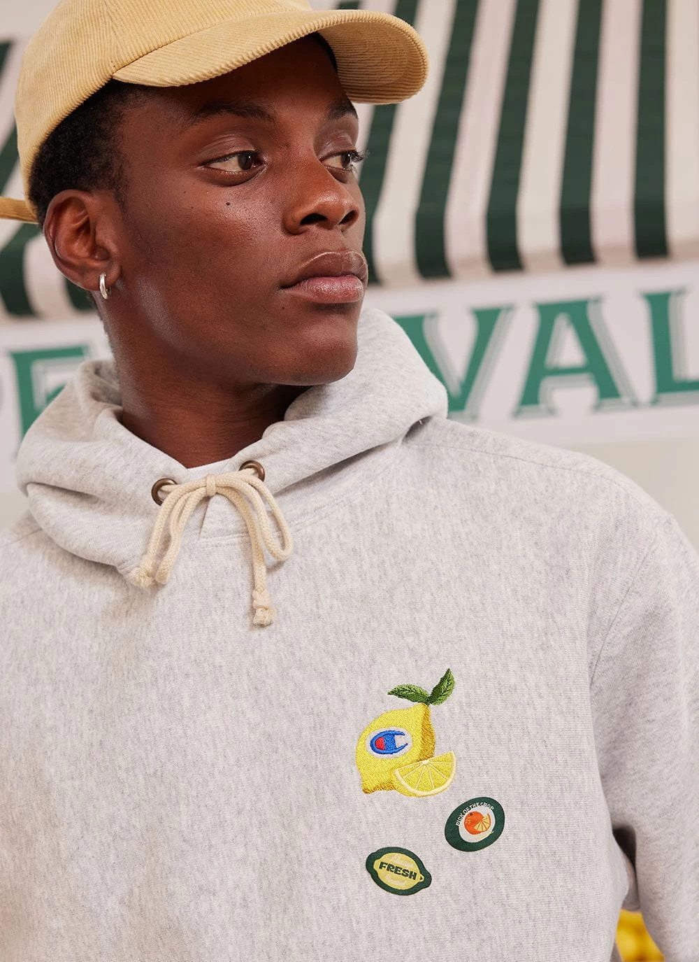 Lemony Snickets Hoodie | Champion And Percival | Heather Grey 4 Lemony Snickets Hoodie | Champion And Percival | Heather Grey - Image 2