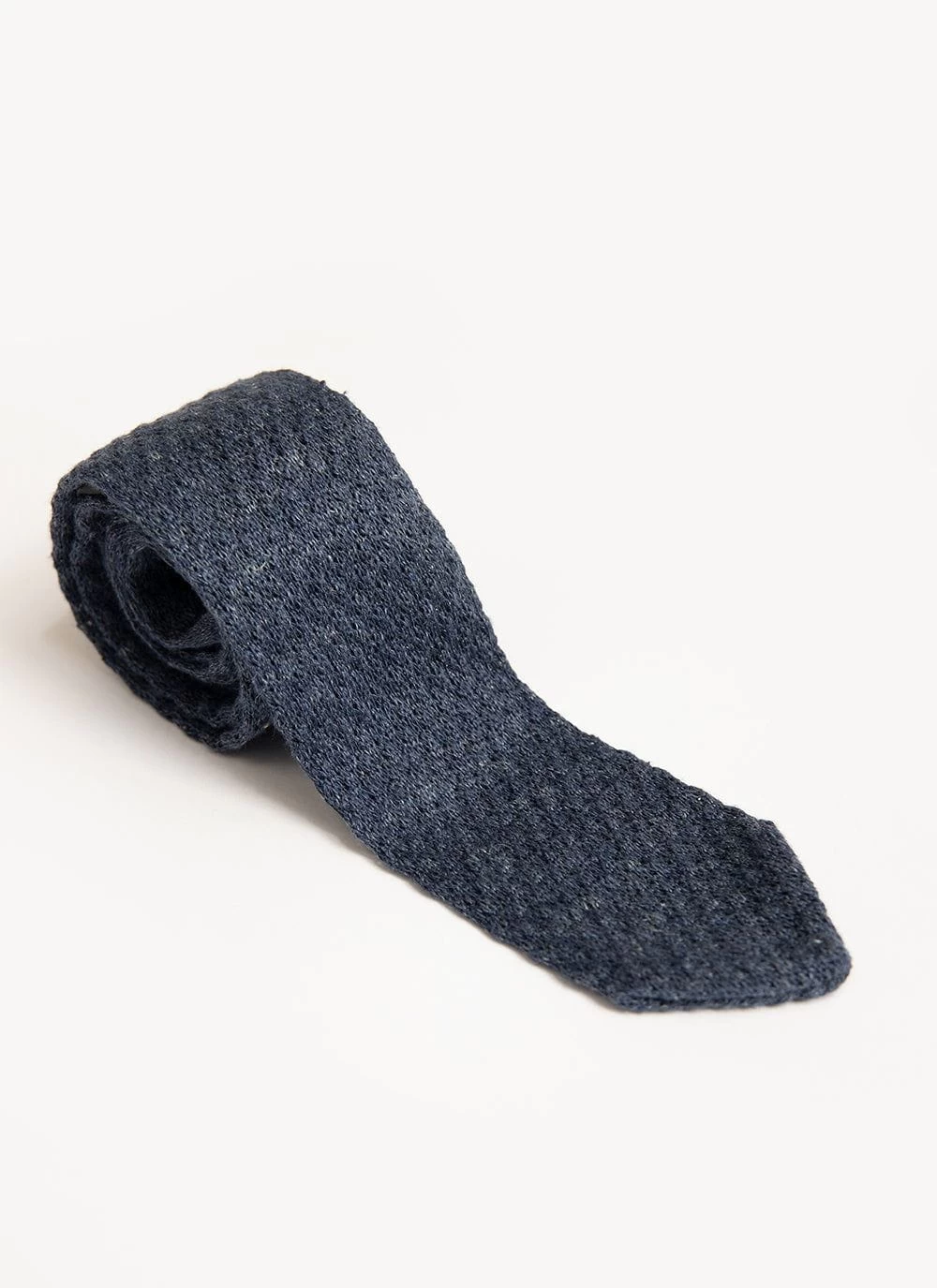 Linen Tie | Navy Marl 4 Linen Tie | Navy Marl - Image 2
