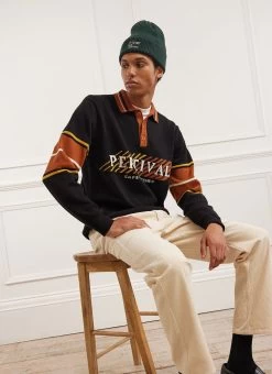 Trackside Knit Polo | Cotton | Black -Urban Wear Shop MAIN IMAGE 4197c02e 3980 400d 9a20 67870226e452