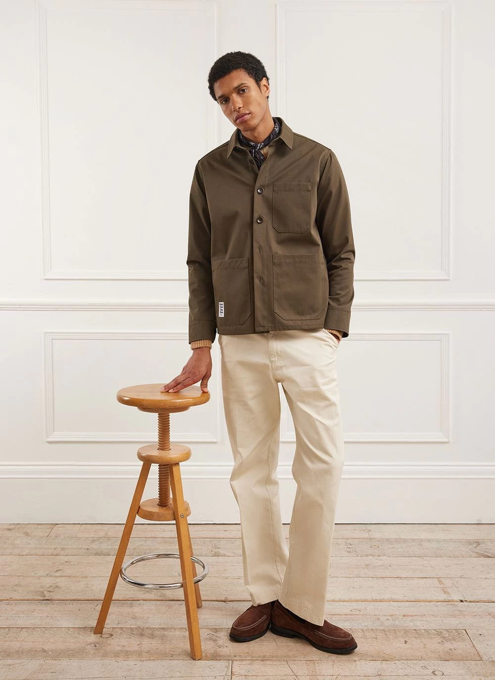 Waterproof Auxiliary Overshirt | Forest With Cinnamon 6 Waterproof Auxiliary Overshirt | Forest With Cinnamon - Image 4