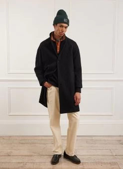 Trench Coat | Casentino Wool | Black