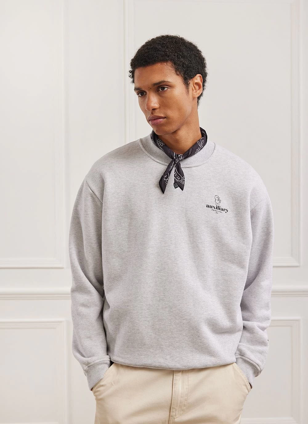 Canard Auxiliary Sweatshirt | Cotton | Athletic Grey 3 Canard Auxiliary Sweatshirt | Cotton | Athletic Grey