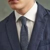 Linen Tie | Navy Marl -Urban Wear Shop PERCIVAL MENSWEA 43