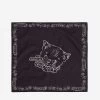 Perci Cat Neckerchief | Cotton | Black
