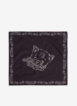 Perci Cat Neckerchief | Cotton | Black