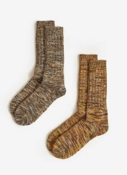 Socks 2 Pack | Melange | Yellow & Green