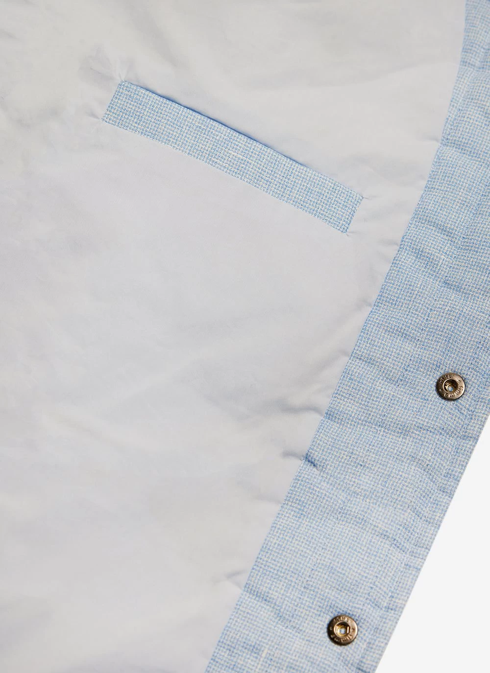 Quilted Overshirt | Linen | Light Blue 6 Quilted Overshirt | Linen | Light Blue - Image 4