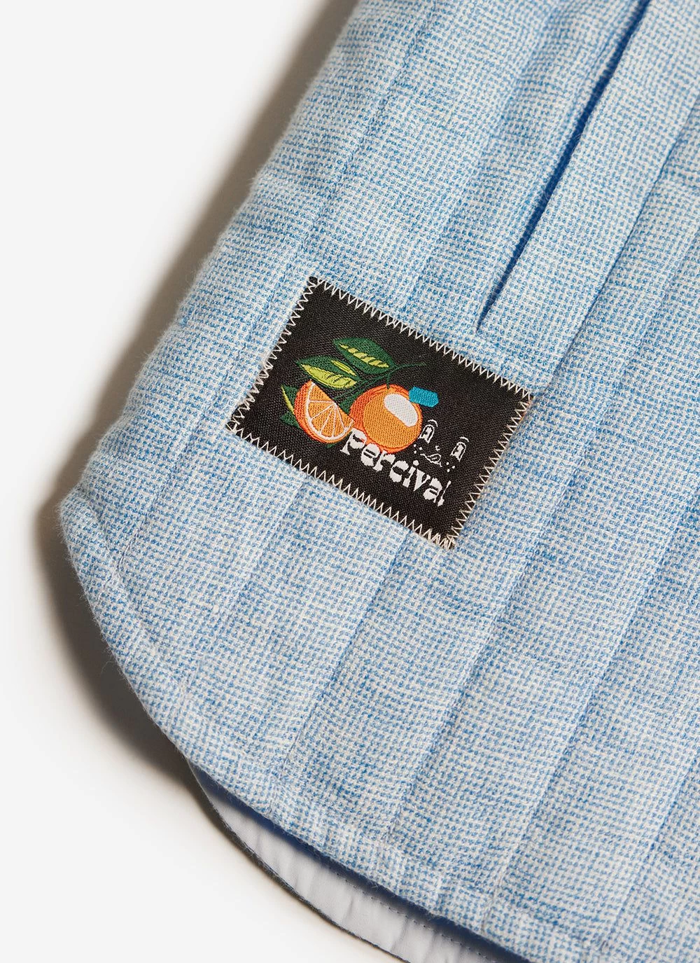 Quilted Overshirt | Linen | Light Blue 4 Quilted Overshirt | Linen | Light Blue - Image 2