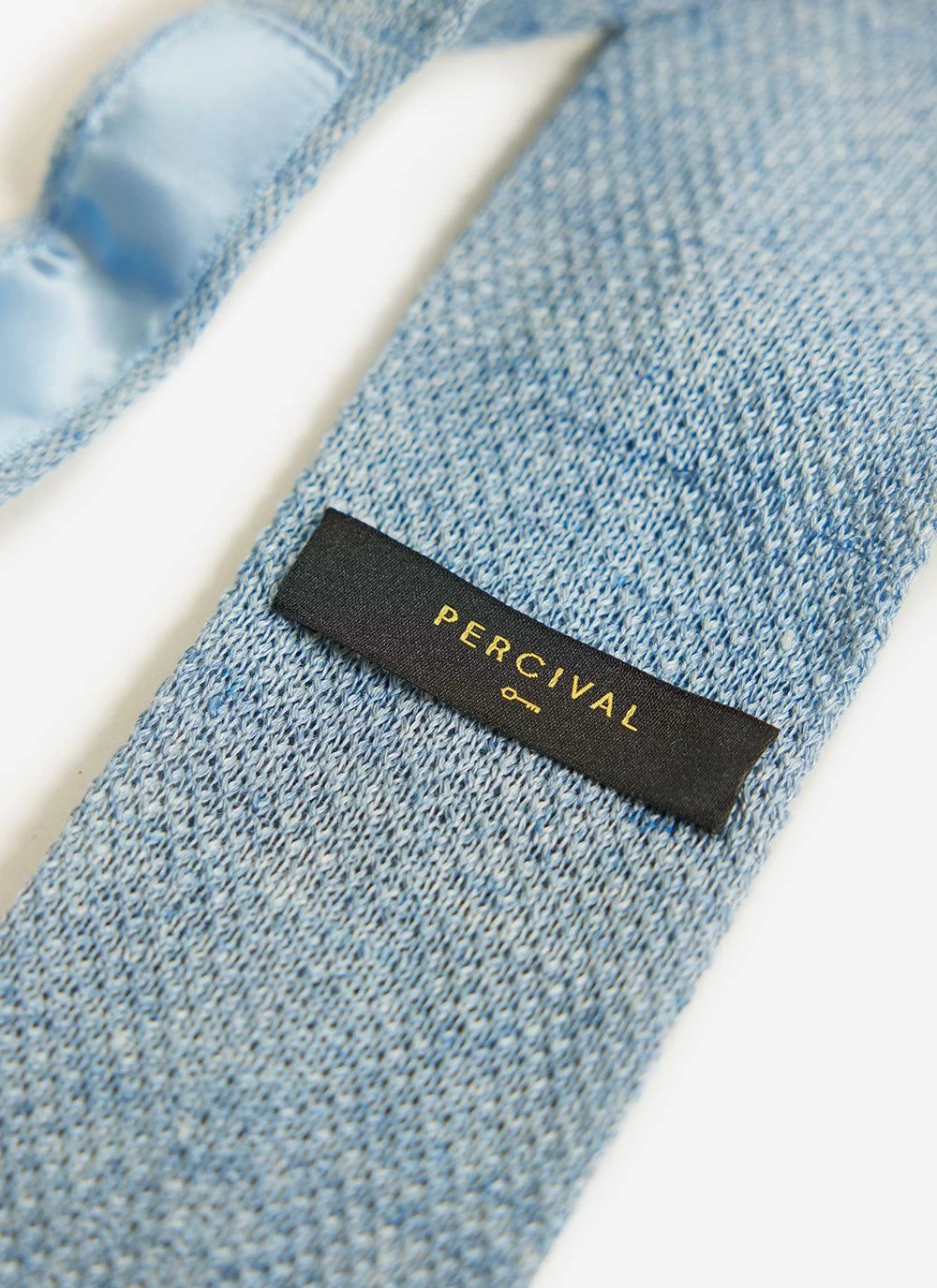 Linen Tie | Blue Marl 4 Linen Tie | Blue Marl - Image 2