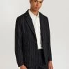Pinstripe Tailored Blazer | Wool | Black -Urban Wear Shop PERCIVAL MENSWEAR 2 81b8c3c1 5fb7 4739 9217 44a6fb9483a7
