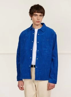 Draftsman Auxiliary Overshirt | Cord | Cobalt -Urban Wear Shop PERCIVAL MENSWEAR 1 88ff2c1b 52bd 4afb 90a4 382ba03d2124