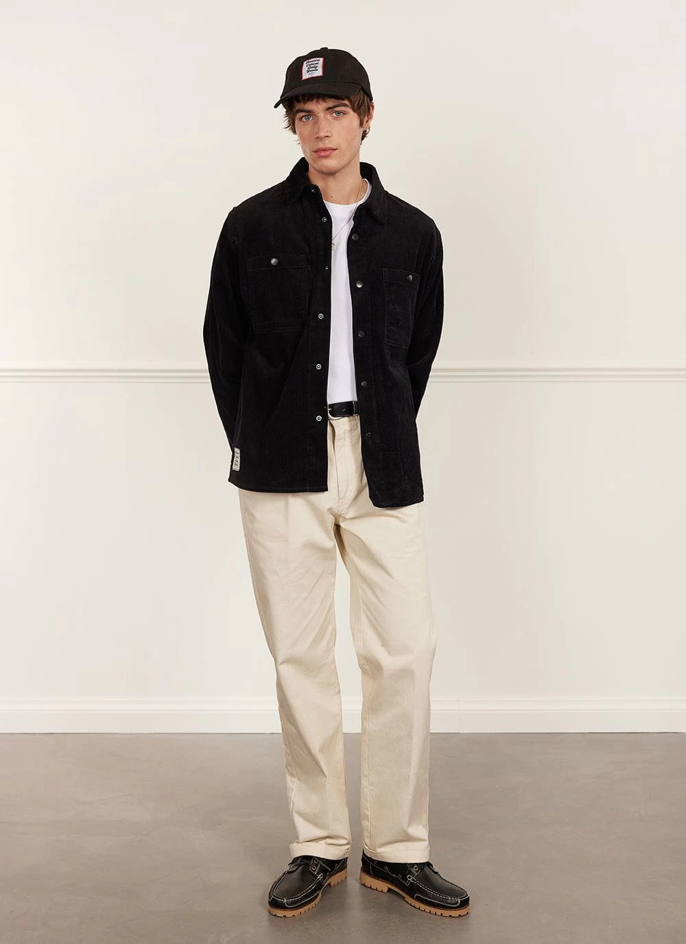 Draftsman Auxiliary Overshirt | Cord | Black 5 Draftsman Auxiliary Overshirt | Cord | Black - Image 3