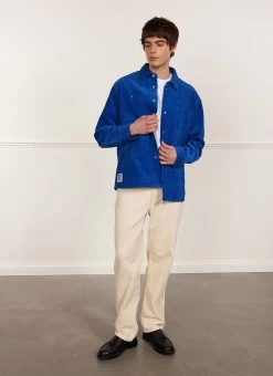 Draftsman Auxiliary Overshirt | Cord | Cobalt -Urban Wear Shop PERCIVAL MENSWEAR 2 db757f30 177d 451e a608 f98b0ef23a6d