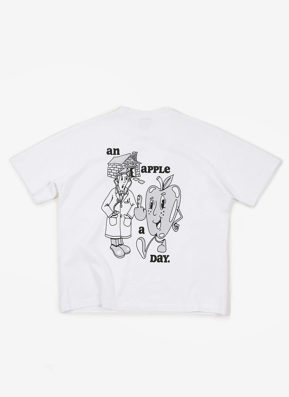 Apple A Day Oversized T Shirt | Percival X What Willy Cook | White 3 Apple A Day Oversized T Shirt | Percival X What Willy Cook | White