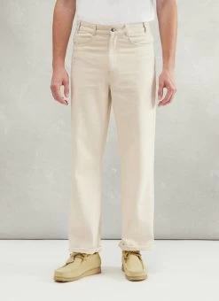 5 Pocket Twill Trouser | Ecru 14 5 Pocket Twill Trouser | Ecru -Urban Wear Shop PERCIVAL MENSWEAR 5 POCKET TWILL TROUSERS 4
