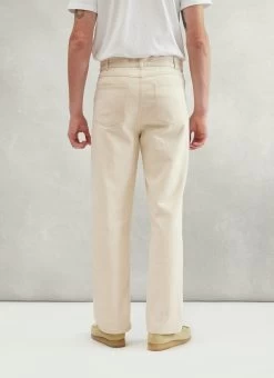 5 Pocket Twill Trouser | Ecru 13 5 Pocket Twill Trouser | Ecru -Urban Wear Shop PERCIVAL MENSWEAR 5 POCKET TWILL TROUSERS 5