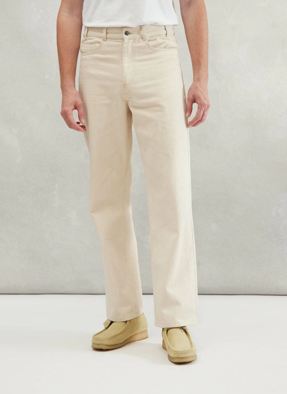 5 Pocket Twill Trouser | Ecru 6 5 Pocket Twill Trouser | Ecru - Image 4