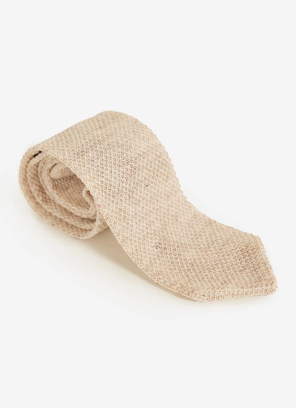 Linen Tie | Oat Marl 3 Linen Tie | Oat Marl