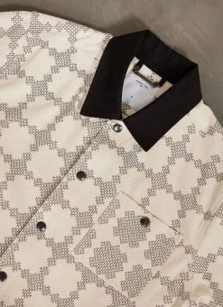 All Sorts Patchwork Overshirt | Cotton | Ecru 15 All Sorts Patchwork Overshirt | Cotton | Ecru -Urban Wear Shop PERCIVAL MENSWEAR ALL SORTS PATCHWORK OVERSHIRT 15