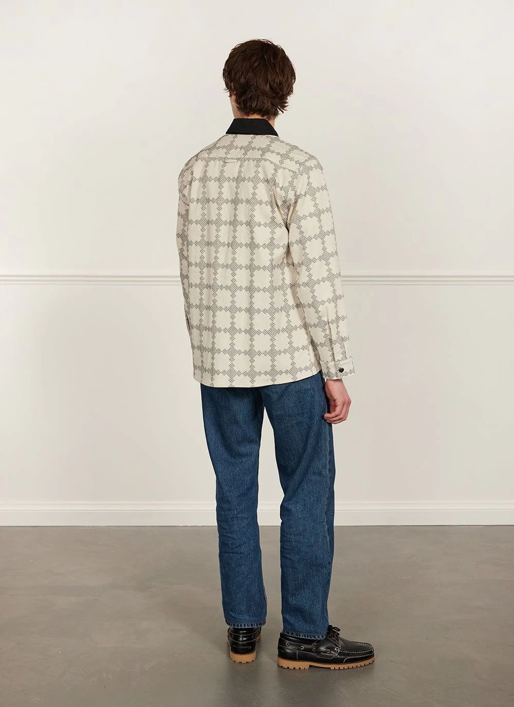 All Sorts Patchwork Overshirt | Cotton | Ecru 4 All Sorts Patchwork Overshirt | Cotton | Ecru - Image 2