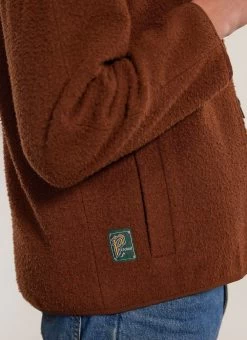 Anderson Zip Overshirt | Casentino Wool | Espresso -Urban Wear Shop PERCIVAL MENSWEAR ANDERSON OVERSHIRT ESPRESSO 6