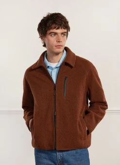 Anderson Zip Overshirt | Casentino Wool | Espresso -Urban Wear Shop PERCIVAL MENSWEAR ANDERSON OVERSHIRT ESPRESSO8