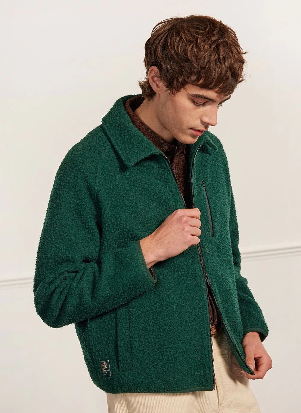 Anderson Zip Overshirt | Casentino Wool | Forest 3 Anderson Zip Overshirt | Casentino Wool | Forest