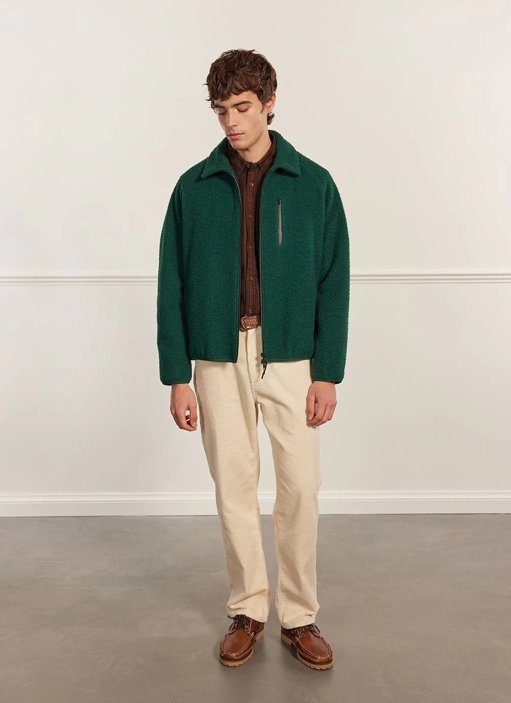 Anderson Zip Overshirt | Casentino Wool | Forest 9 Anderson Zip Overshirt | Casentino Wool | Forest - Image 7