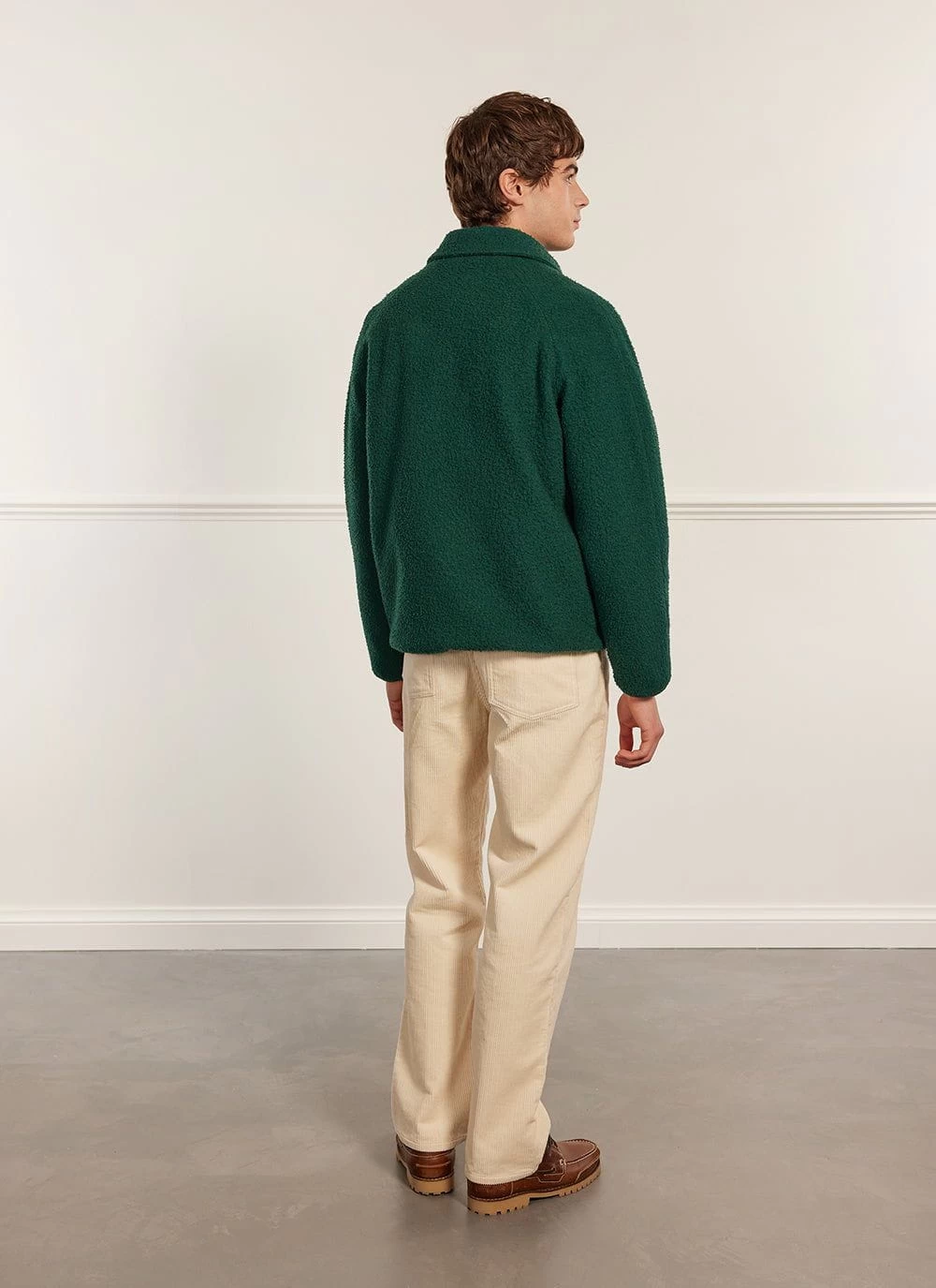 Anderson Zip Overshirt | Casentino Wool | Forest 12 Anderson Zip Overshirt | Casentino Wool | Forest - Image 10