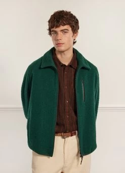 Anderson Zip Overshirt | Casentino Wool | Forest 16 Anderson Zip Overshirt | Casentino Wool | Forest -Urban Wear Shop PERCIVAL MENSWEAR ANDERSON ZIP OVERSHIRT FOREST2