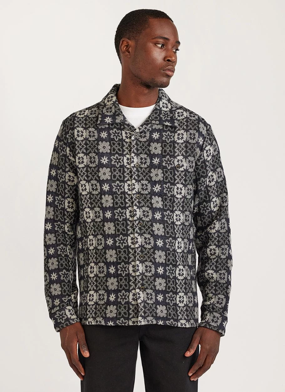 Ashdown Wildflower Shirt | Wool | Black Multi 6 Ashdown Wildflower Shirt | Wool | Black Multi - Image 4