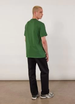 Stolen Wheel Auxiliary T Shirt | Embroidered Organic Cotton | Forest -Urban Wear Shop PERCIVAL MENSWEAR AUXILARY BIKE T FOREST5