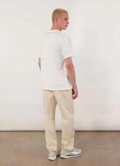 Stolen Wheel Auxiliary T Shirt | Embroidered Organic Cotton | White -Urban Wear Shop PERCIVAL MENSWEAR AUXILARY BIKE WHITE T5