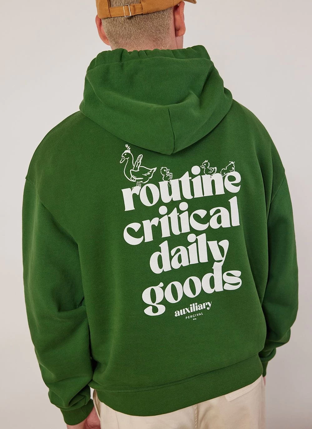 Canard Auxiliary Hoodie | Cotton | Forest 5 Canard Auxiliary Hoodie | Cotton | Forest - Image 3