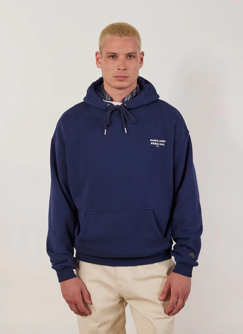 Auxiliary Hoodie 01 | Cotton | Navy 3 Auxiliary Hoodie 01 | Cotton | Navy - Image 2