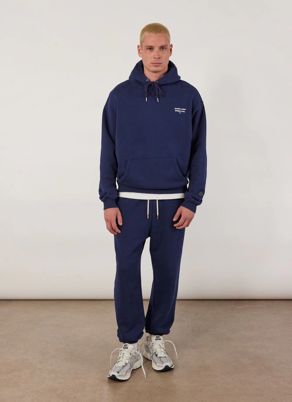 Auxiliary Hoodie 01 | Cotton | Navy 10 Auxiliary Hoodie 01 | Cotton | Navy - Image 9