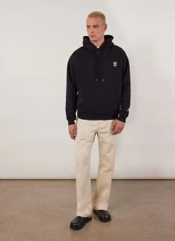 Bark And Stroll Auxiliary Hoodie | Cotton | Black 17 Bark And Stroll Auxiliary Hoodie | Cotton | Black -Urban Wear Shop PERCIVAL MENSWEAR AUXILARY DAILY GOODS PRINTED HOODIE BLACK