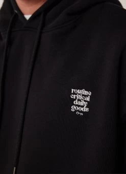 Bark And Stroll Auxiliary Hoodie | Cotton | Black 16 Bark And Stroll Auxiliary Hoodie | Cotton | Black -Urban Wear Shop PERCIVAL MENSWEAR AUXILARY DAILY GOODS PRINTED HOODIE BLACK3