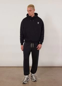 Bark And Stroll Auxiliary Hoodie | Cotton | Black 21 Bark And Stroll Auxiliary Hoodie | Cotton | Black -Urban Wear Shop PERCIVAL MENSWEAR AUXILARY DAILY GOODS PRINTED HOODIE BLACK6