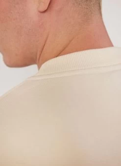 Bark And Stroll Auxiliary Sweatshirt | Cotton | Ecru -Urban Wear Shop PERCIVAL MENSWEAR AUXILARY DAILY GOODS PRINTED SWEATSHIRT ECRU5