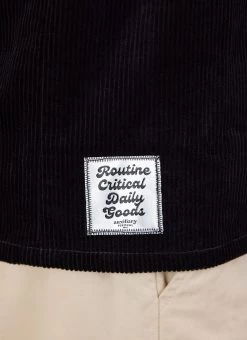 Draftsman Auxiliary Overshirt | Cord | Black 14 Draftsman Auxiliary Overshirt | Cord | Black -Urban Wear Shop PERCIVAL MENSWEAR AUXILARY DRAFTSMEN OVERSHIRT BLACK5 REPLACELABEL