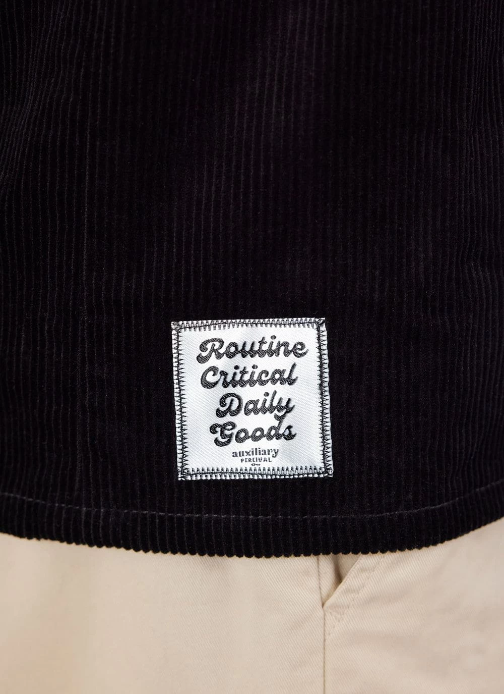 Draftsman Auxiliary Overshirt | Cord | Black 7 Draftsman Auxiliary Overshirt | Cord | Black - Image 5