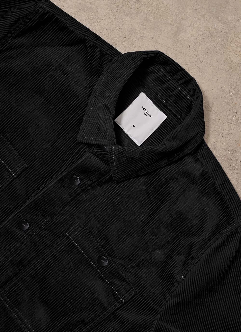 Draftsman Auxiliary Overshirt | Cord | Black 9 Draftsman Auxiliary Overshirt | Cord | Black - Image 7