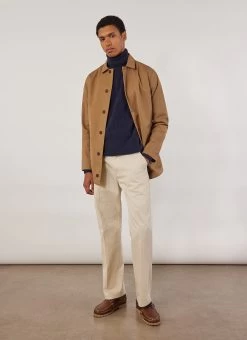 Waterproof Auxiliary Sherlock | Tan With Navy -Urban Wear Shop PERCIVAL MENSWEAR AUXILARY SHERLOCK TAN NAVY