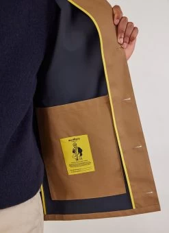 Waterproof Auxiliary Sherlock | Tan With Navy -Urban Wear Shop PERCIVAL MENSWEAR AUXILARY SHERLOCK TAN NAVY3