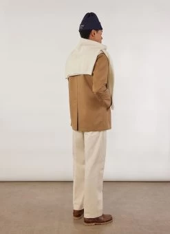 Waterproof Auxiliary Sherlock | Tan With Navy -Urban Wear Shop PERCIVAL MENSWEAR AUXILARY SHERLOCK TAN NAVY7