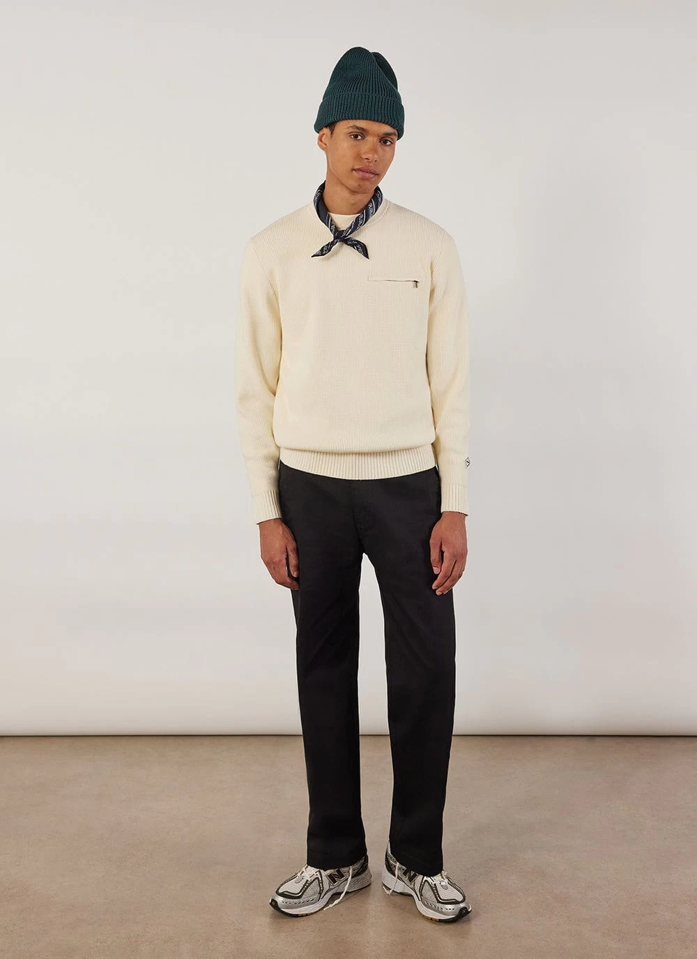 Tech Pique Auxiliary Crew Neck | Cotton | Ecru 8 Tech Pique Auxiliary Crew Neck | Cotton | Ecru - Image 6